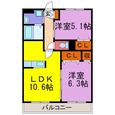 リベロ香寺の物件間取画像